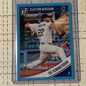 Num: 26/49 Rare ⚾️ 2018 Panini Donruss Baseball Clayton Kershaw Card #154